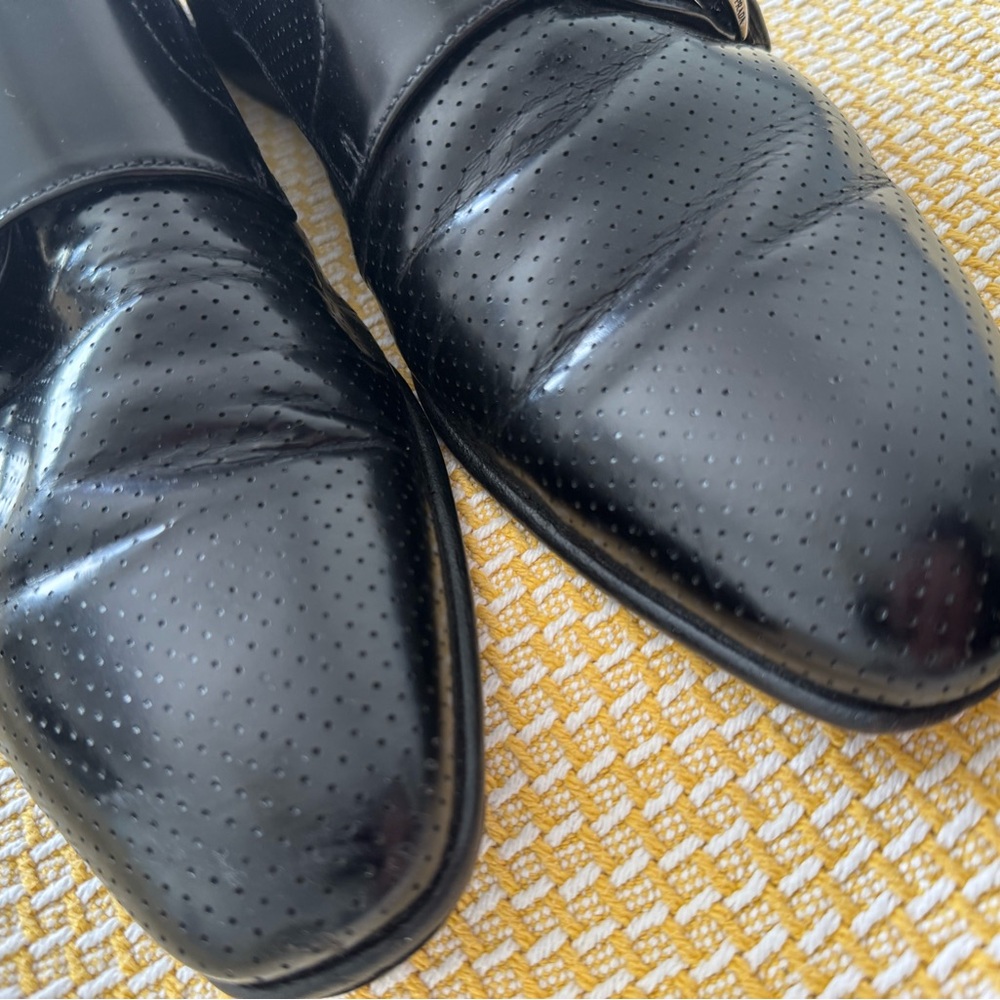 Prada Monk Strap men’s Shoes. US 10. Double Buckle . Perforated Leather EXC. - Picture 5 of 12